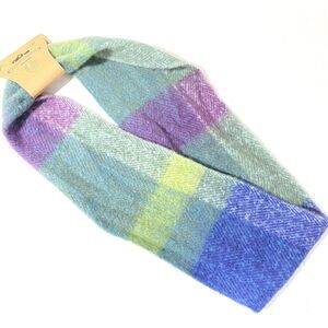 NEW James Pringle Weavers FUZZY SOFT Poly PLAID Womans Scarf SNOOD Infinity